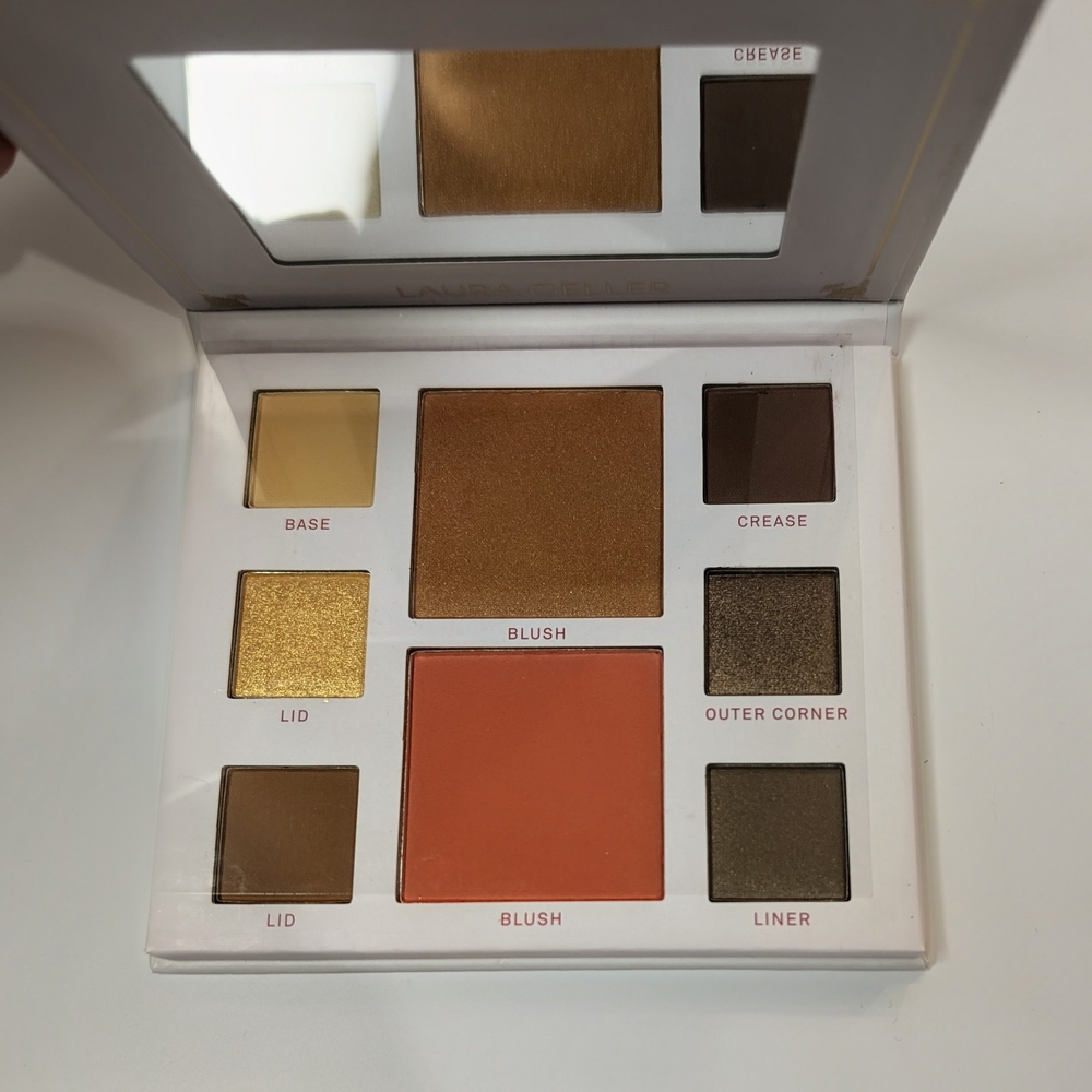 Laura Gellar Makeup Palette with Gold and Orange Shades